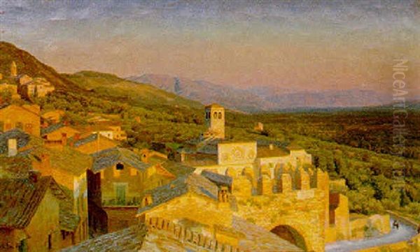 Parti Fra Assisi Oil Painting by Henrik Gamst Jespersen