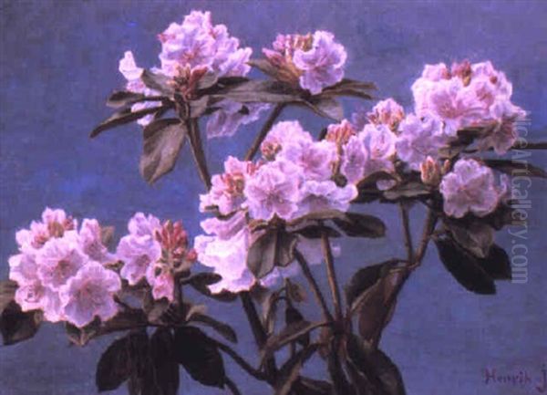 Rhododendron Oil Painting by Henrik Gamst Jespersen