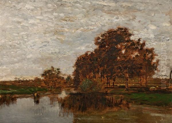 The Forest Of Fontainebleau Oil Painting by Eugen Jettel