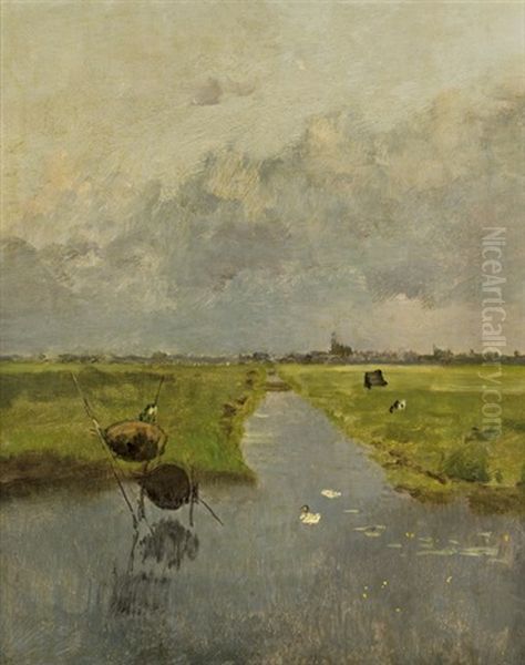 Seelandschaft Oil Painting by Eugen Jettel