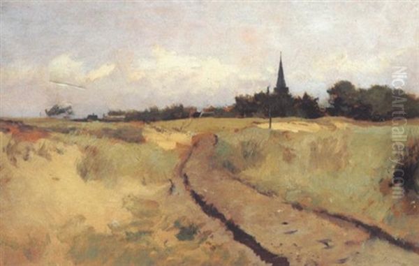 Motiv Aus Der Normandie Oil Painting by Eugen Jettel