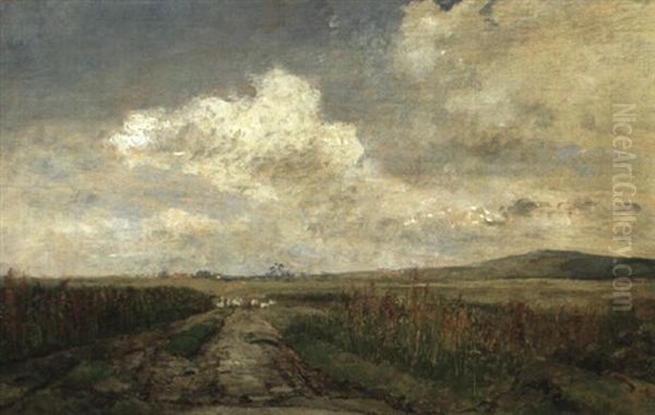 Motiv Aus Der Normandie Oil Painting by Eugen Jettel