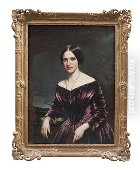 Portrait Of Anna Ashmead Oil Painting by William Jewett