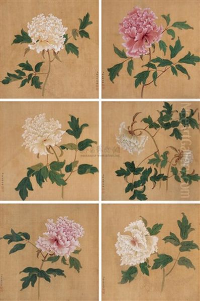 Flowers by  Jiang Tingxi