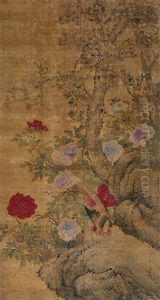 Flower And Bird by  Jiang Tingxi