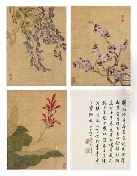 Scent Of Flowers (album W/3 Works) Oil Painting by  Jiang Tingxi