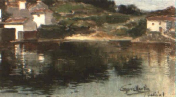 Paisaje De Galicia Oil Painting by Juan Jimenez Martin