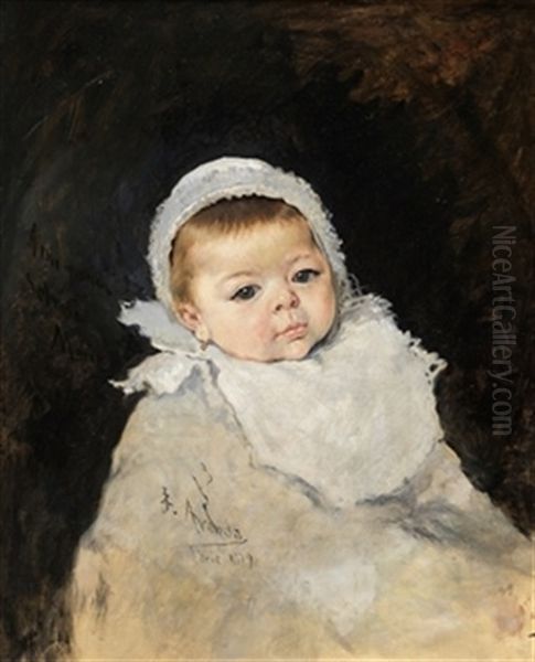 El Bebe Oil Painting by Jose Jimenez y Aranda