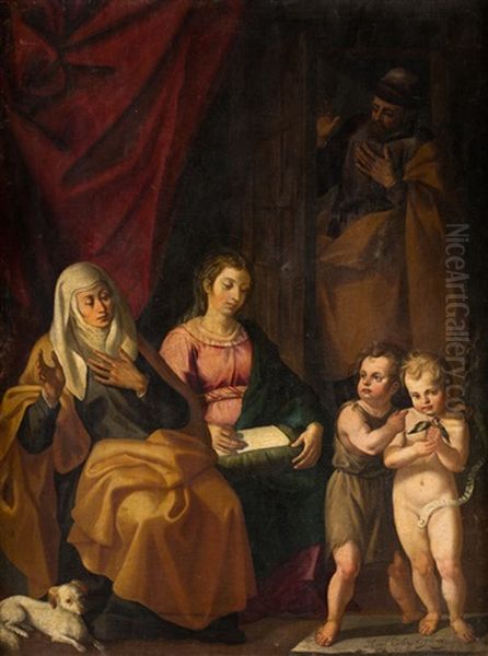 La Educacion De La Virgen Oil Painting by Miguel Jimenez