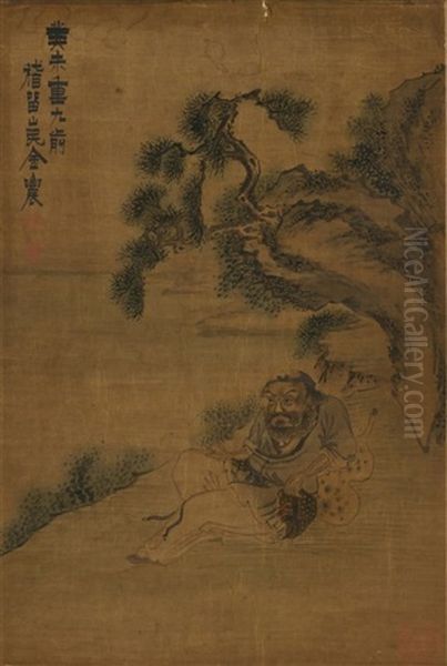 Attribute To Jing Long (1867-1763) Tie Guaili Oil Painting by  Jin Nong