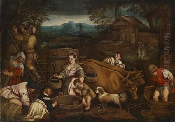 Autumn Oil Painting by Jacopo Bassano (Jacopo da Ponte)