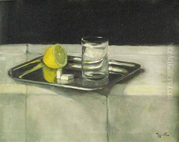 Lemonade Oil Painting by Constantin Jiquidi