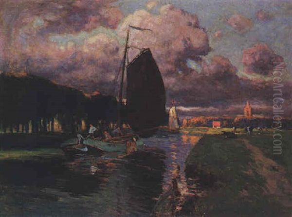 Motiv Aus Holland Oil Painting by Alfred Jirasek