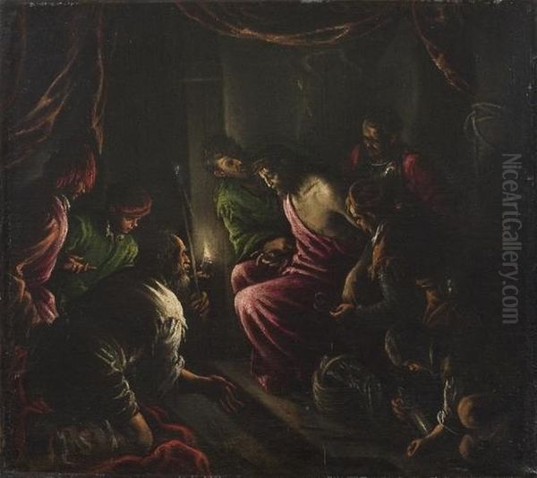 Cristo Deriso Oil Painting by Jacopo Bassano (Jacopo da Ponte)