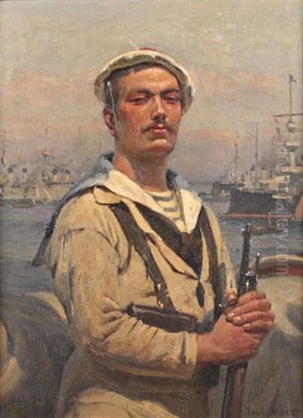 Le Fusilier Marin Oil Painting by Paul Jobert