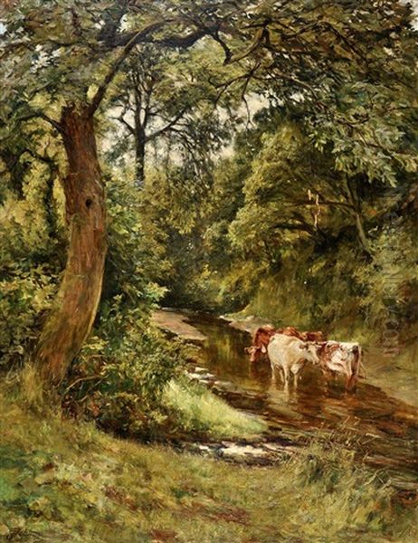 Cool Shade In The Summer Heat Oil Painting by Robert Jobling