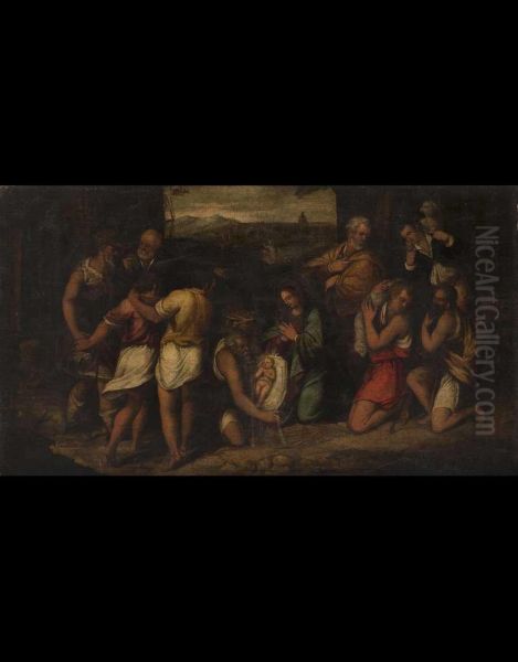 Adorazione Dei Pastori Oil Painting by Giambattista Bassano