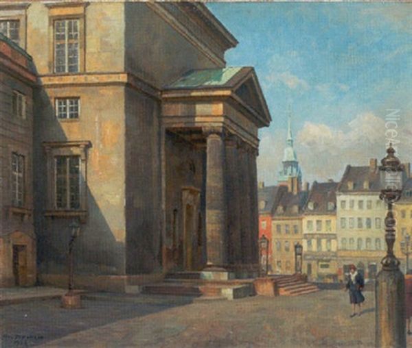 Christiansborgs Slotskirke Oil Painting by Axel Johansen