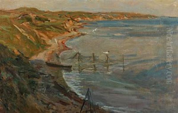 View Of Bramsnaesvig Oil Painting by Viggo Johansen