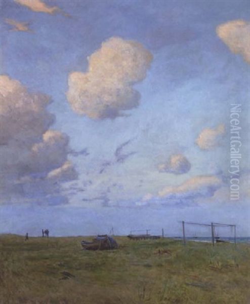 Stejlepladsen, Skagen Oil Painting by Viggo Johansen