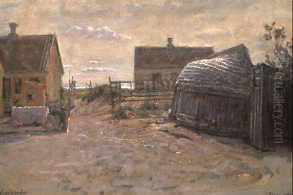 Parti Fra Skagen Oil Painting by Viggo Johansen