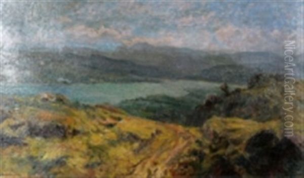 Over-faxealven Oil Painting by Carl (August) Johansson