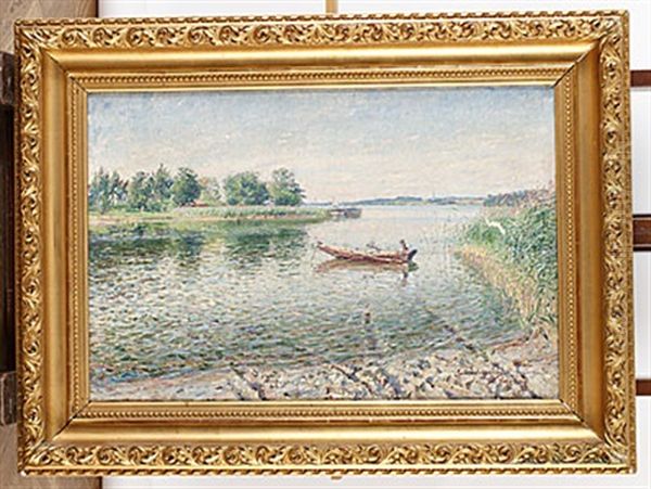 Roddturen Oil Painting by Carl (August) Johansson