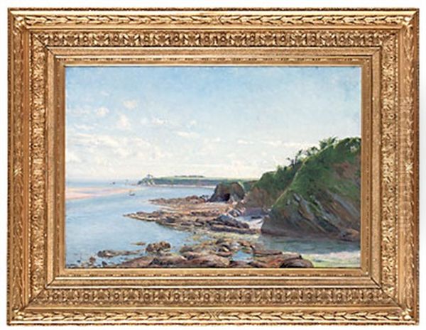 Utsigt Ofver Kusten (bretagne) Oil Painting by Carl (August) Johansson