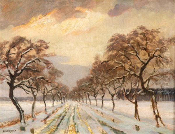 Winterlandschaft Oil Painting by Eugen John