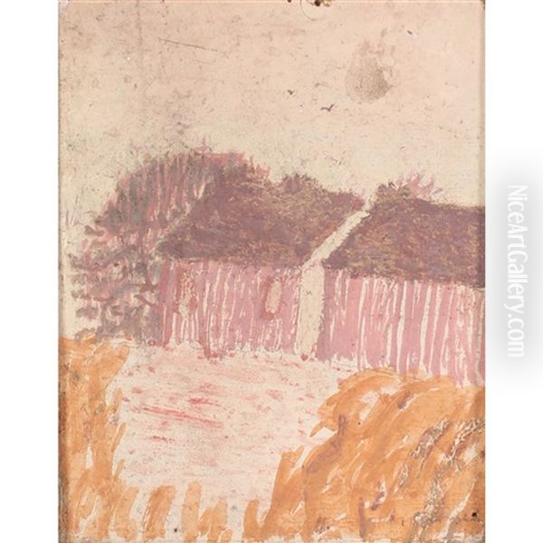 Cottages In Meudon Oil Painting by Gwen John