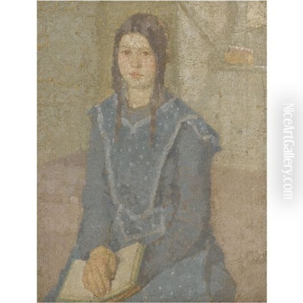 Portrait Of A Girl Oil Painting by Gwen John