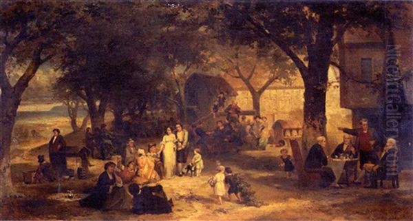 The Village Fair Oil Painting by Joseph John