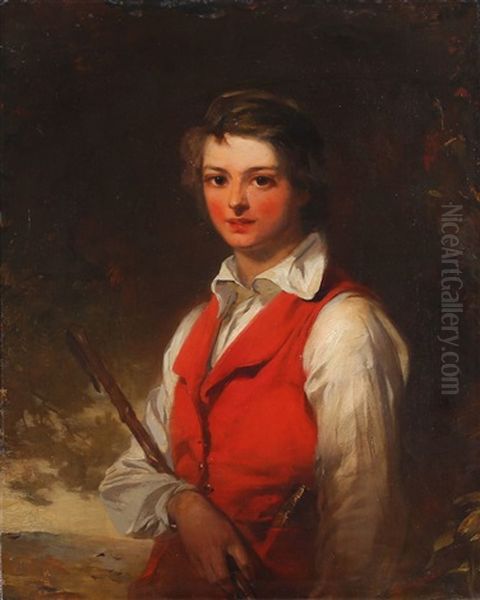 Portrait Of A Country Gentleman Oil Painting by Alexander Johnson