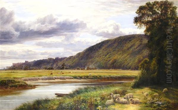 A Summer's Day, Arundel Reach Oil Painting by Charles Edward Johnson