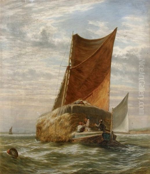 Le Transport Du Fourrage Oil Painting by Charles Edward Johnson