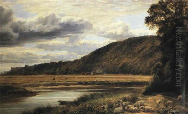 Summer's Day, Arundel Reach Oil Painting by Charles Edward Johnson