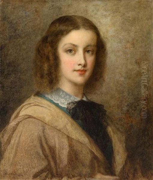 Portrait Of Princess Marie Of Holland,  Daughter Of Prince Frederick Oil Painting by Eastman Johnson