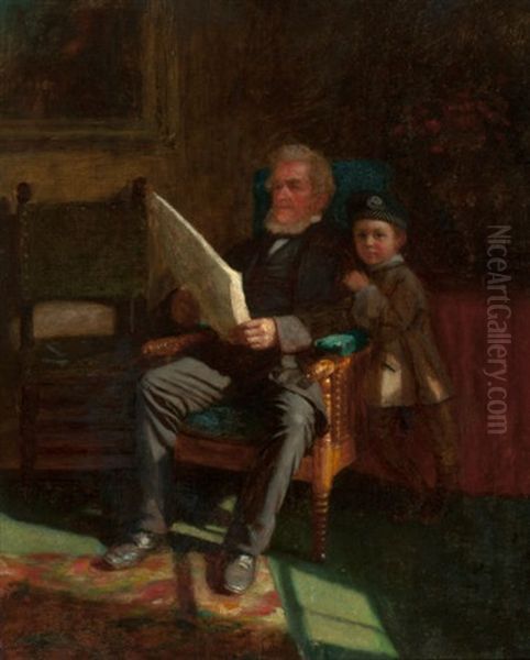 Portrait Of John C. Chandler And Philip J. Wilson by Eastman Johnson