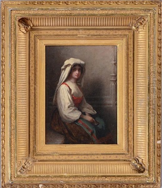 Bohemian Girl Oil Painting by Eastman Johnson