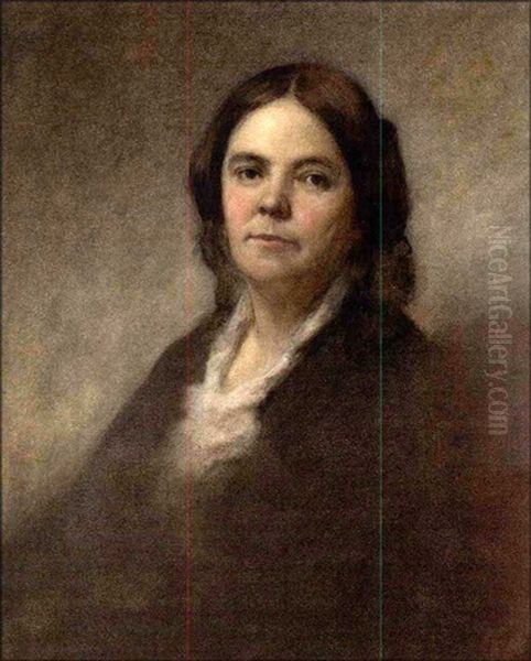 Portrait Of Dorothea L. Dix Oil Painting by Eastman Johnson