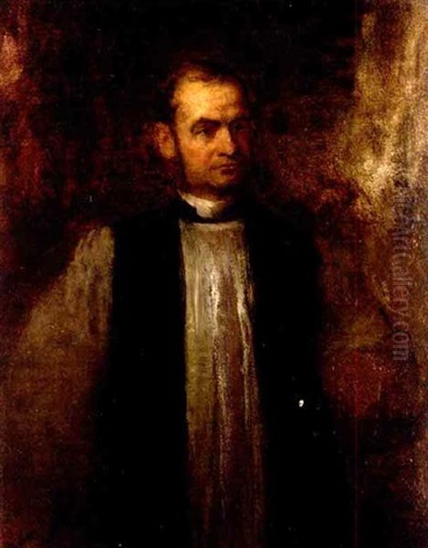 Portrait Study Of The Reverend Henry Codman Potter, Episcopal Bishop Of New York by Eastman Johnson