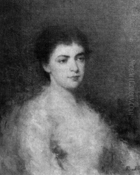 Portrait Of Mrs. Gerald Hoyt by Eastman Johnson