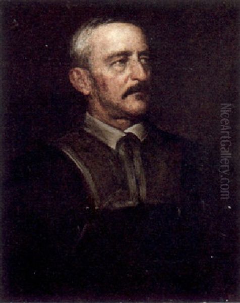 Portrait Of Reverend John Lyman Oil Painting by Eastman Johnson