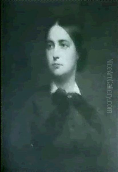 Portrait Of Susan Linn Sage Oil Painting by Eastman Johnson