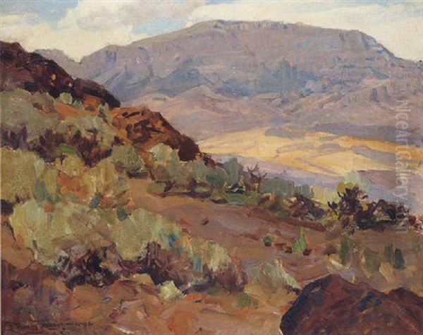 Jim Mountain Oil Painting by Frank Tenney Johnson