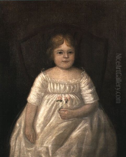 Portrait Of Louisa Baggs Emory Oil Painting by Joshua Johnson