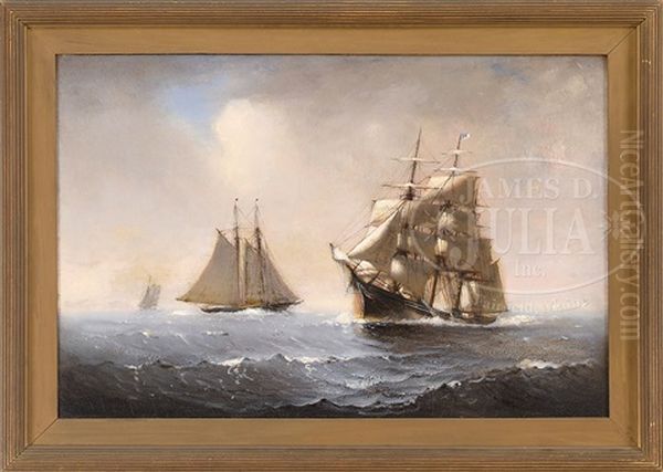 Passing Ships Oil Painting by Marshall Johnson