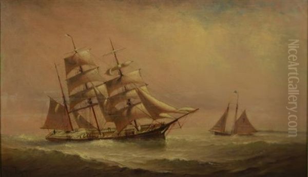 Ship Portrait Oil Painting by Marshall Johnson