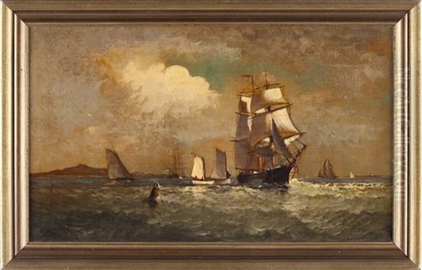 Ships Oil Painting by Marshall Johnson