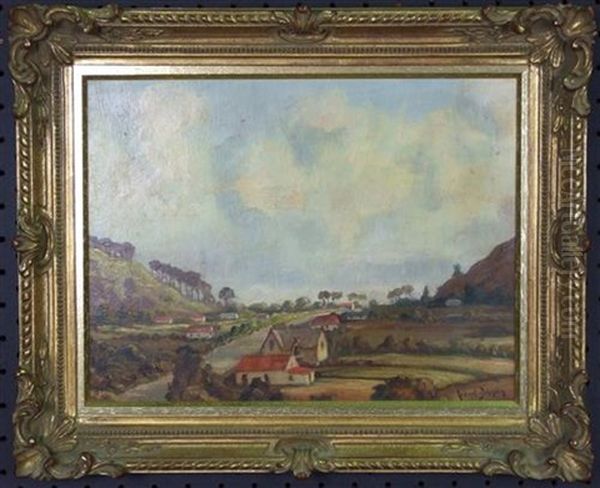 Country Landscape Oil Painting by Robert Johnson